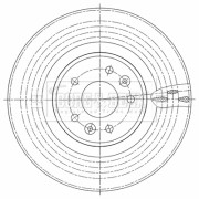 BBD6126S Brzdový kotouč BORG & BECK