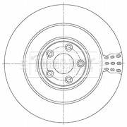 BBD6151S Brzdový kotouč BORG & BECK