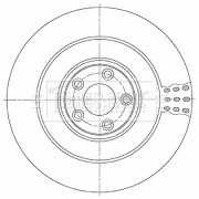 BBD6151S Brzdový kotouč BORG & BECK