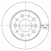 BBD6156S BORG & BECK brzdový kotúč BBD6156S BORG & BECK