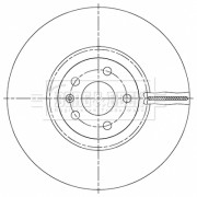 BBD6165S Brzdový kotouč BORG & BECK