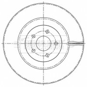 BBD6209S Brzdový kotouč BORG & BECK