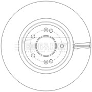 BBD6257S BORG & BECK brzdový kotúč BBD6257S BORG & BECK