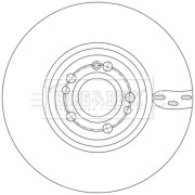BBD6258S Brzdový kotouč BORG & BECK