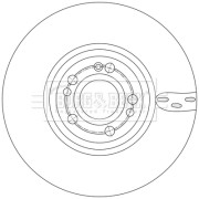 BBD6258S BORG & BECK brzdový kotúč BBD6258S BORG & BECK