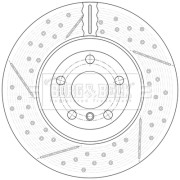 BBD7009S BORG & BECK brzdový kotúč BBD7009S BORG & BECK