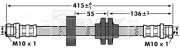BBH7172 Brzdová hadice BORG & BECK