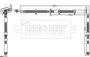 BBH7532 Brzdová hadice BORG & BECK