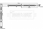 BBH8017 Brzdová hadice BORG & BECK