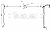 BBH8737 Brzdová hadice BORG & BECK