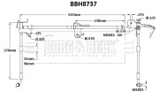 BBH8737 Brzdová hadice BORG & BECK