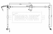 BBH8738 Brzdová hadice BORG & BECK