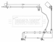 BBH8741 Brzdová hadice BORG & BECK