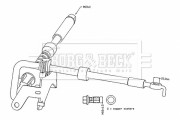 BBH8799 Brzdová hadice BORG & BECK