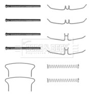 BBK1052 Sada příslušenství, obložení kotoučové brzdy BORG & BECK