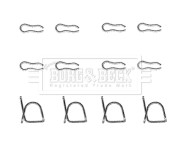 BBK1072 Sada příslušenství, obložení kotoučové brzdy BORG & BECK