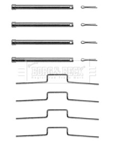 BBK1074 Sada příslušenství, obložení kotoučové brzdy BORG & BECK
