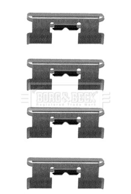 BBK1146 Sada příslušenství, obložení kotoučové brzdy BORG & BECK