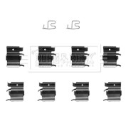 BBK1205 Sada příslušenství, obložení kotoučové brzdy BORG & BECK