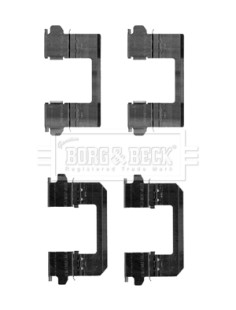 BBK1256 Sada příslušenství, obložení kotoučové brzdy BORG & BECK