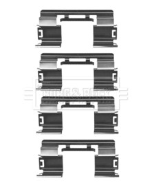 BBK1266 BORG & BECK sada príslużenstva oblożenia kotúčovej brzdy BBK1266 BORG & BECK