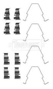 BBK1322 Sada příslušenství, obložení kotoučové brzdy BORG & BECK