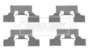 BBK1325 Sada příslušenství, obložení kotoučové brzdy BORG & BECK
