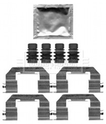 BBK1610 Sada příslušenství, obložení kotoučové brzdy BORG & BECK