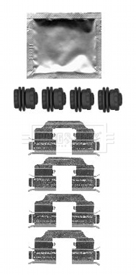 BBK1611 BORG & BECK sada príslużenstva oblożenia kotúčovej brzdy BBK1611 BORG & BECK