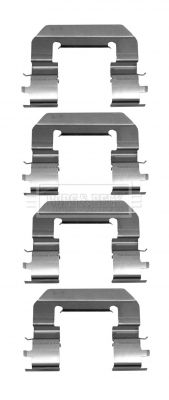 BBK1613 BORG & BECK sada príslużenstva oblożenia kotúčovej brzdy BBK1613 BORG & BECK