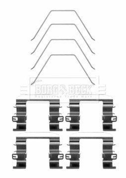 BBK1617 Sada příslušenství, obložení kotoučové brzdy BORG & BECK
