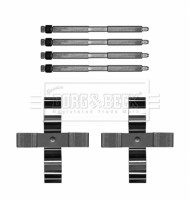 BBK1652 Sada příslušenství, obložení kotoučové brzdy BORG & BECK