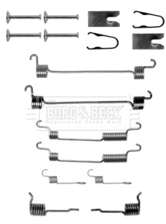 BBK6153 Sada příslušenství, brzdové čelisti BORG & BECK