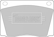 BBP1011 BORG & BECK sada brzdových platničiek kotúčovej brzdy BBP1011 BORG & BECK