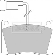 BBP1021 Sada brzdových destiček, kotoučová brzda BORG & BECK