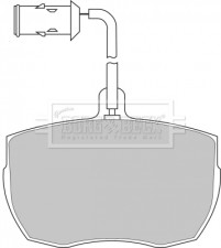 BBP1026 Sada brzdových destiček, kotoučová brzda BORG & BECK