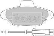BBP1059 BORG & BECK sada brzdových platničiek kotúčovej brzdy BBP1059 BORG & BECK
