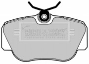 BBP1063 BORG & BECK sada brzdových platničiek kotúčovej brzdy BBP1063 BORG & BECK