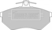 BBP1076 BORG & BECK sada brzdových platničiek kotúčovej brzdy BBP1076 BORG & BECK