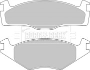 BBP1101 BORG & BECK sada brzdových platničiek kotúčovej brzdy BBP1101 BORG & BECK