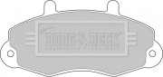 BBP1107 BORG & BECK sada brzdových platničiek kotúčovej brzdy BBP1107 BORG & BECK