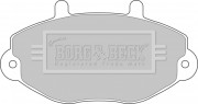 BBP1108 BORG & BECK sada brzdových platničiek kotúčovej brzdy BBP1108 BORG & BECK