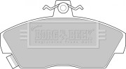 BBP1109 BORG & BECK sada brzdových platničiek kotúčovej brzdy BBP1109 BORG & BECK