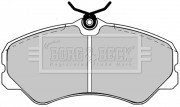 BBP1125 BORG & BECK sada brzdových platničiek kotúčovej brzdy BBP1125 BORG & BECK