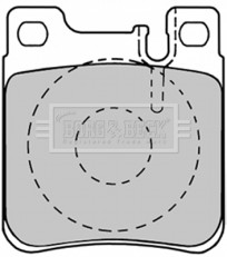 BBP1150 BORG & BECK sada brzdových platničiek kotúčovej brzdy BBP1150 BORG & BECK