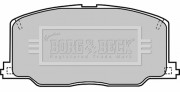 BBP1168 BORG & BECK sada brzdových platničiek kotúčovej brzdy BBP1168 BORG & BECK