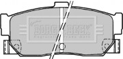 BBP1177 Sada brzdových destiček, kotoučová brzda BORG & BECK