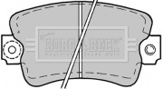 BBP1178 BORG & BECK sada brzdových platničiek kotúčovej brzdy BBP1178 BORG & BECK