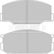 BBP1196 BORG & BECK sada brzdových platničiek kotúčovej brzdy BBP1196 BORG & BECK