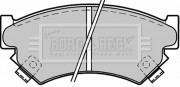 BBP1215 Sada brzdových destiček, kotoučová brzda BORG & BECK